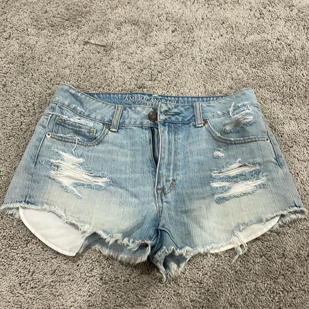 American Eagle Outfitters Light Blue Jean Shorts